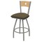 Holland Bar Stool Co 30" Swivel Counter Stool, Nickel Finish, Nat Back, Graph Cork Seat X830 - alternate 1